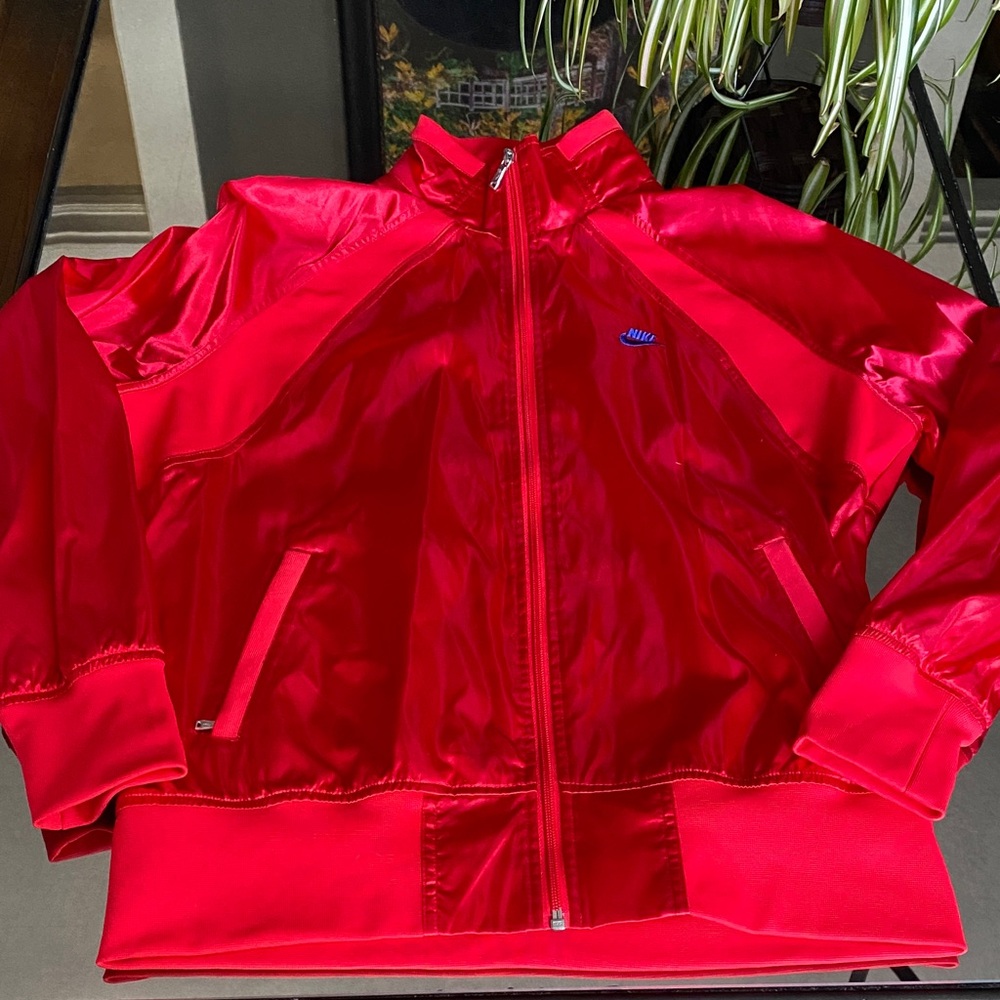 Red Nike Sportswear Bomber Jacket/Coat, Womens XL
